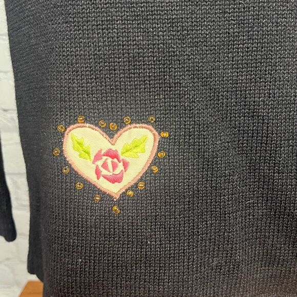 Ugly Holiday Country Christmas Sweater - Custom Embellishments - Cardigan -Small - Picture 8 of 9